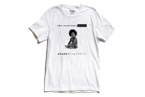 STATE BICYCLE X THE NOTORIOUS BIG TEE WHITE
